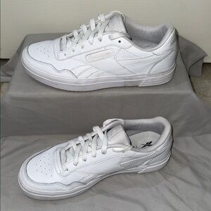 Reebok All-White Athletic Sneakers